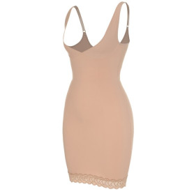 Shapewear Slip Dress for Women Tummy Control Camisole Full Slip Under Dress with Lace Seamless Slimming Body Shaper Long Cami Shapewear Slip Dress for Women Tummy Control Camisole Full Slip Under Dress with Lace Seamless Slimming Body Shaper Long Cami