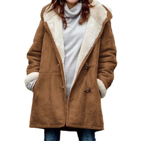 Furry Coat New Winter Autumn Fleece Warm Women's Parkas Cotton Jacket Female Hoodies Jacket Coat Thick Warm Clothings Tops Coat Furry Coat New Winter Autumn Fleece Warm Women's Parkas Cotton Jacket Female Hoodies Jacket Coat Thick Warm Clothings Tops Coat