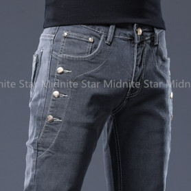 Denim Jeans Long Pants Business Men New Spring Autumn Cotton Slim Fit Pencil Pants Embroider Denim Long Pants Casual Men Jeans Denim Jeans Long Pants Business Men New Spring Autumn Cotton Slim Fit Pencil Pants Embroider Denim Long Pants Casual Men Jeans