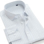 6XL 7XL 8XL 9XL 10XL 2022 Large Size Striped Shirt Men's Business Casual Loose Cotton Straight Long Sleeve Shirt Brand Clothing