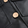 Women PU Leather Jackets Spring Autumn Faux Leather Coats Ladies Motor Biker Button Slim Jackets Basic Black Short Coats D30