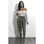 Fashion Women Long Harem Pants Comfy High Waist Bandage Trousers Plus Size Loose Casual Pantalon Femme