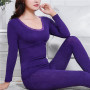 2021 Lace Thermal Underwear Sexy Ladies Clothes Winter Seamless Antibacterial Warm Intimates Print Long Women Shaped Sets