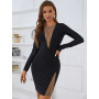 Long Sleeve Mesh Patchwork Mini Dress Women Autumn Luxury Designer Sexy Elegant Prom Party Nightclub Celebrity Evening Clothes