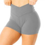 Women Gym Shorts High Waist Push Up Cycling Sport Leggings Phone Pockets for Femme Running Fitness Tight Training Short Pants