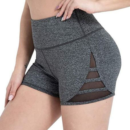 Women High Waist Out Pocket Yoga Sports Short Running Athletic Yoga Shorts Pants Gym Leggings Sport Women Fitness Short