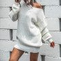 Vestidos Femininos Jurken Fashion Women Sexy Solid Lantern Sleeve Off Shoulder Long Sleeves Sweater Dress Dress 2020 New Vestido