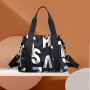 Women's Messenger Bags Nylon Shoulder Totes Letter Printed Handbag Female Travel Crossbody Bags Top-handle Bag