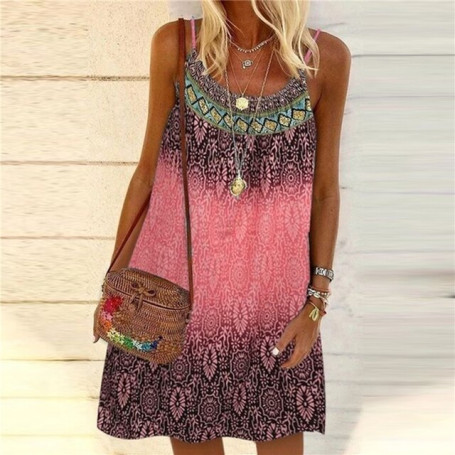 Spaghetti Strap Dress Women Summer Comfy