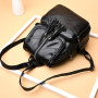 Women PU Leather Backpack School Bag Classic Black Waterproof Travel Shoulder Bag Multi-function Backpack Women