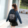 Women PU Leather Backpack School Bag Classic Black Waterproof Travel Shoulder Bag Multi-function Backpack Women