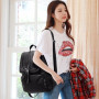 Women PU Leather Backpack School Bag Classic Black Waterproof Travel Shoulder Bag Multi-function Backpack Women