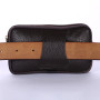 Leather Waist Fanny Pack Men's Belt Bag Travel Cash Card Holder Wallet Phone Pouch Hip Bum Bag Casual Leather Purse