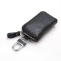 Men Key Holder Housekeeper Leather Car Key Wallets Keys Organizer Women Keychain Covers Zipper Key Case Bag Unisex Pouch Purse