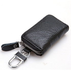 Men Key Holder Housekeeper Leather Car Key Wallets Keys Organizer Women Keychain Covers Zipper Key Case Bag Unisex Pouch Purse Men Key Holder Housekeeper Leather Car Key Wallets Keys Organizer Women Keychain Covers Zipper Key Case Bag Unisex Pouch Purse