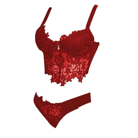 Women Lace Bra Sets Ladies Seamless Underwear Backless Vest Sexy Panties Lingerie Ultrathin Briefs Female Solid Color Intimates