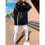 2 Piece Set Casual Tracksuit Print Sportwear Women Korean Streetwear Oversize Suit Autumn Sweatshirt Outfits Fashion Sportwear