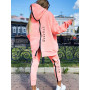2 Piece Set Casual Tracksuit Print Sportwear Women Korean Streetwear Oversize Suit Autumn Sweatshirt Outfits Fashion Sportwear