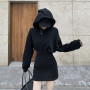 Long Sleeve Dress Women Sexy Korean Style Hot Sale Bodycon Thicken Winter Female Basic Chic Clothes Black Mini Party Streetwaer