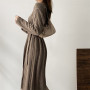 Chic Elegant Wool Women's Dress Long Sleeve 2022 Winter Korean Loose Knitted Vestido Ladies Clothing Autumn Soft Thicken Jumper