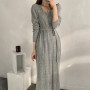 Chic Elegant Wool Women's Dress Long Sleeve 2022 Winter Korean Loose Knitted Vestido Ladies Clothing Autumn Soft Thicken Jumper