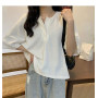 Yasuk Autumn Winter Summer Fashion Solid Casual T-Shirts Loose Pullover Women's Long Short Sleeved Slim Tees Knitted Top Soft