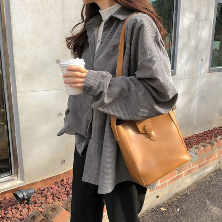 Yasuk Spring Autumn Fashion Woman Casual T-Shirts Women's Office-Lady  Loose Top Button Cardigan Gentle Temperament All-Match