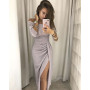 Autumn/Winter 2023 New Amazon ebay Russian off shoulder split stretch dress dress