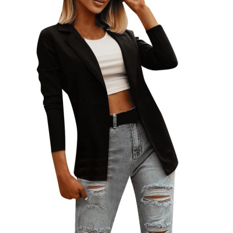 Oversize Blazer Women's Coat Black Loose Casual Elegant Blazers Female 2022 Spring Fashion Stylish Formal Office Ladies Clothing