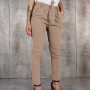 GAOKE Casual Slim Chiffon Thin Pants For Women With Sash High Waist Black Khaki Green Pants Woman Trousers