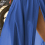 Summer Female Casual Loose Beach Dress Ankle-Length Empire V-Neck Long Split Dresses Vestidos Women Boho Dress Long Maxi Dress