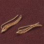 New Fashion Jewelry Leaf Stud Earrings For Women 2022 Hot Sale 1 Pair Ear Cuff Gold-color Earring Minimalism Jewelry