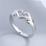 Romantic Hands Than Heart Ring Geometric Palm Love Gesture Couple Fashion Rings Wholesale Jewelry Couple Wedding Rings