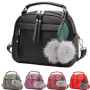 2021 PU Leather Handbag For Women Girl Fashion Tassel Messenger Bags With Ball Bolsa Female Shoulder Bags Party Crossby Bag