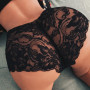 Sexy Panties For Women Black White Lace Floral Flower Underwear Briefs Thin Hollow Panties Elastic Underwear Plus Size S-5XL
