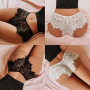 Lace Briefs For Women 2022 Low Waist Sexy Underpants Hollow Out Ladies Intimates Black Slim Briefs For Female Under Pants