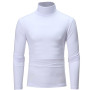 Autumn Winter Men's Thermal Long Sleeve Roll Turtleneck T-Shirt Solid Color Tops Male Slim Basic Stretch Tee Top  T-shirts