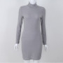 Winter Dress Knitted Sweater Dress Women 2022 Fashion Pencil Party Dress Vestidos Black White Bodycon Dresses