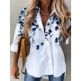 Fashion long-sleeved woman shirt casual  shirt woman elegant blouse woman