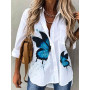 Fashion long-sleeved woman shirt casual  shirt woman elegant blouse woman
