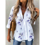 Fashion long-sleeved woman shirt casual  shirt woman elegant blouse woman
