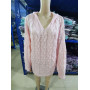 Autumn Winter 2022 Hollow Out Women Sweater Fashion Oversize Knitwear Pullovers Pink Casual Loose Knitted Sweater Jumper
