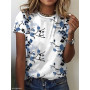 Fashion loose woman T-shirt casual short-sleeved T-shirt woman temperament top
