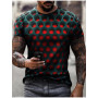 2022 New Men's Unisex Tee T Shirt 3D Print Graphic Optical Illusion Round Neck Casual Short Sleeve Tops Streetwear Man's Tshirt