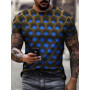 2022 New Men's Unisex Tee T Shirt 3D Print Graphic Optical Illusion Round Neck Casual Short Sleeve Tops Streetwear Man's Tshirt