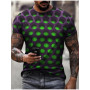 2022 New Men's Unisex Tee T Shirt 3D Print Graphic Optical Illusion Round Neck Casual Short Sleeve Tops Streetwear Man's Tshirt