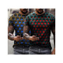 2022 New Men's Unisex Tee T Shirt 3D Print Graphic Optical Illusion Round Neck Casual Short Sleeve Tops Streetwear Man's Tshirt