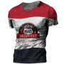 Summer T Shirt Vintage Men Route 66 Print 3d Oversize T Shirts Street Casual Male Sweatshirt O-neck  Short Sleeve Loose Clothing