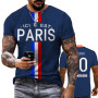 Paris Fans Fashion 3D Printed Shirts Mens Womens Casual Sports T Shirts Street Plus Size Fashion Fitness Parenting Tops