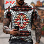 Native Indian Pattern 3D Printed Men T Shirt Harajuku Fashion Short Sleeve Tee Shirts